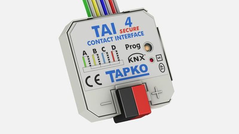 4-кратный кнопочный интерфейс KNX для системы Умный ДОм